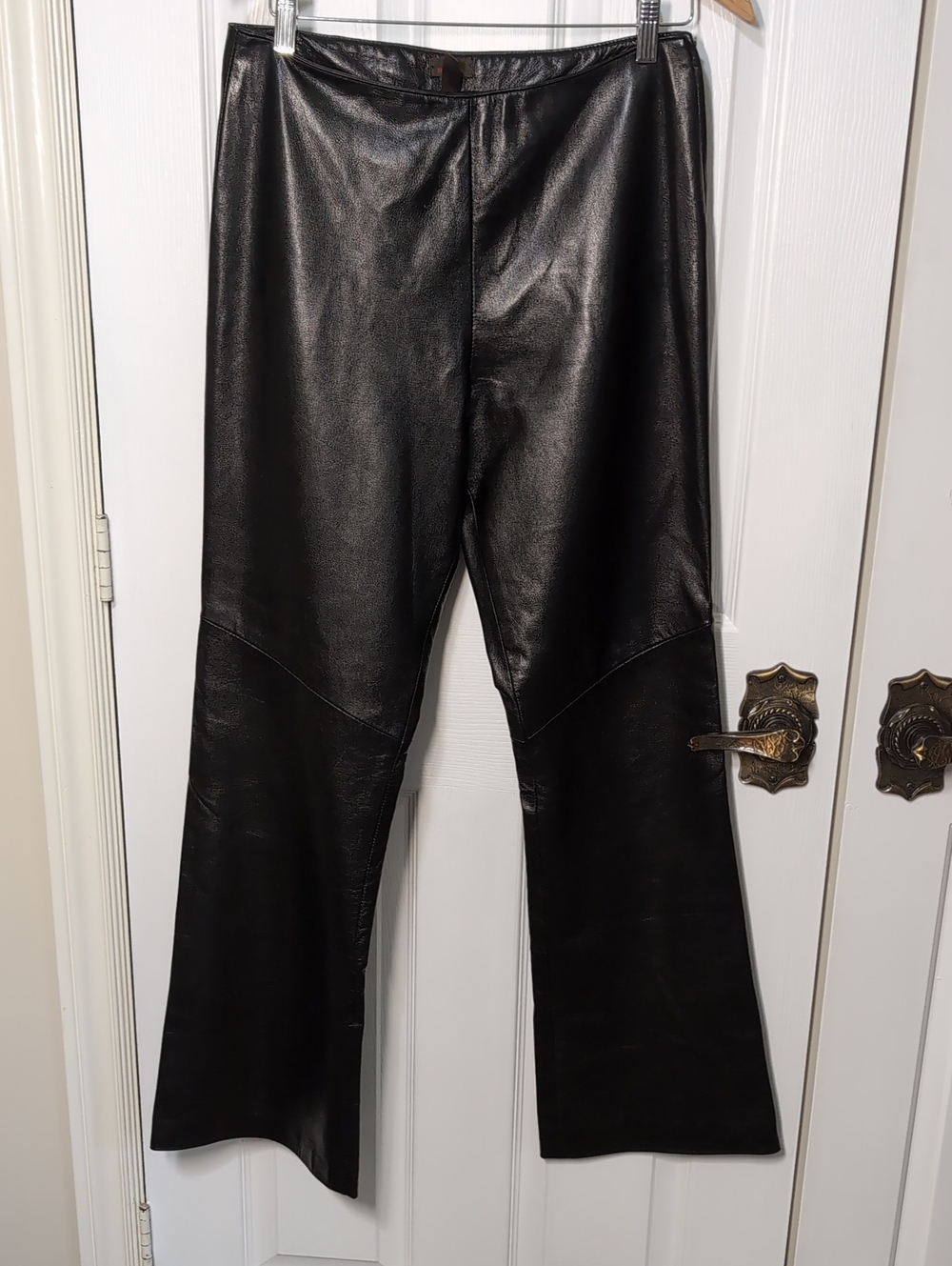 Danier Vintage Lamb Skin Leather Boot Cut Pants Size 8